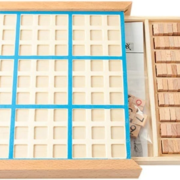 Lixada Trä Sudoku Pusselbräda - Matematiskt Hjärnspel KLB