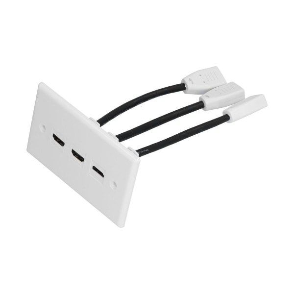 Ports 4K vægplade ABS multiport slidstærk holdbar KLB