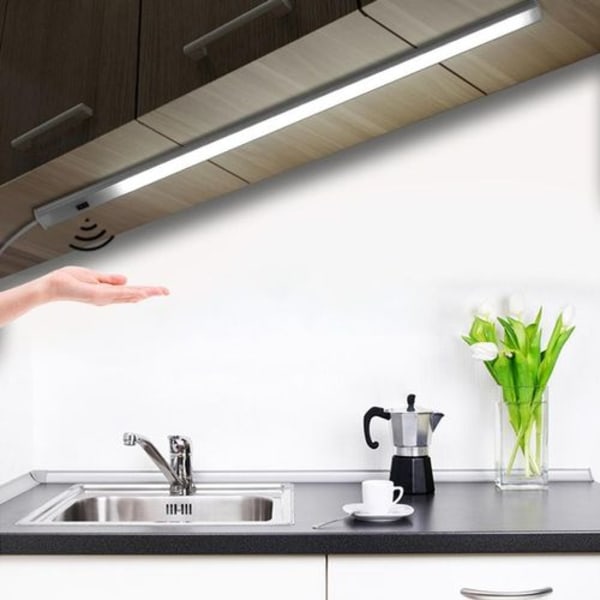 50cm LED under-skab lysbånd lys USB sensor skabslys køkkenlys