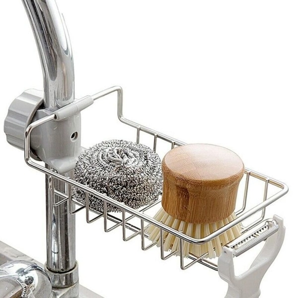 Seisova hylly Keittiöhylly Ruostumaton teräs Hana teline Rag Drain teline Kotitalous KLB
