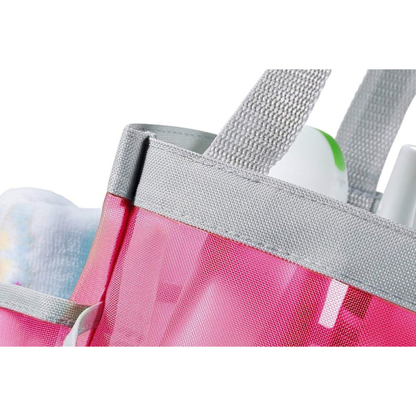 Liten Dusj Caddy Tote, Mesh, Rosa