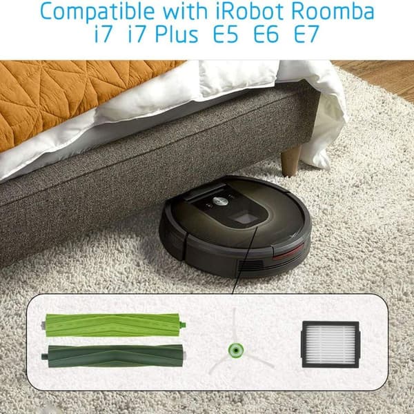 iRobot Roomba i7 i7+ / i7 Plus E5 E6 E7 -pölynimurin varaosat, harja ja suodatin