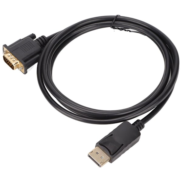 DP till VGA-adapterkabel, hane till hane, HD 1080p, guldpläterad KLB