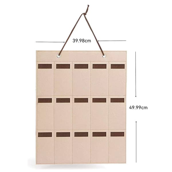 Væghængt opbevaring til briller Khaki 50x40 cm