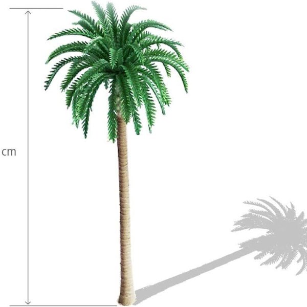 Modell kokosnöt palm landskap modell träd, plast kokosnöt palmträd KLB
