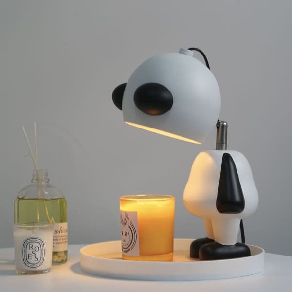 Panda lysvarmerlampe, stilig, romantisk, oransje lys KLB