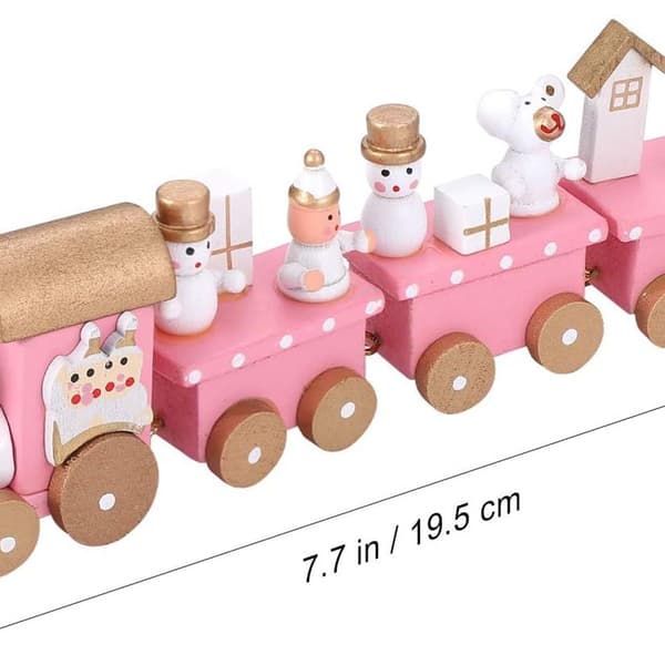 Jouluinen puinen junarata Talvimaa Juna Mini KLB
