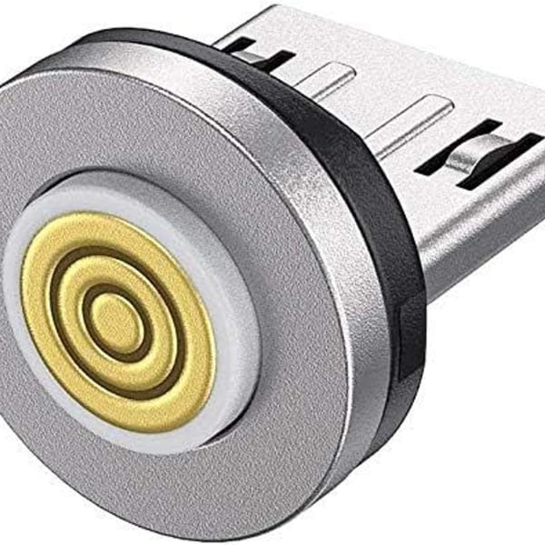 540 graders magnetisk ladekabel Nylonflettet 3-pakningstips for mikro-USB