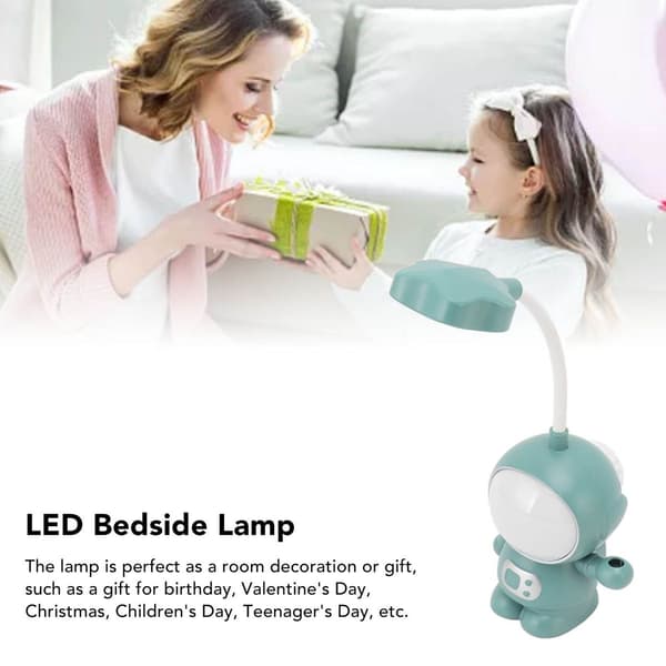 3W LED-nattbordslampe, USB-lading, øyebeskyttelse, unik KLB