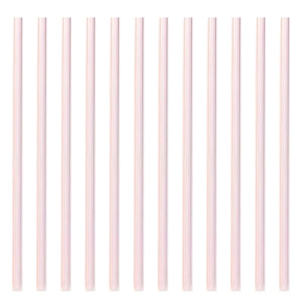 Genanvendelige glassugerør, klare glassugerør, - Perfect Pink
