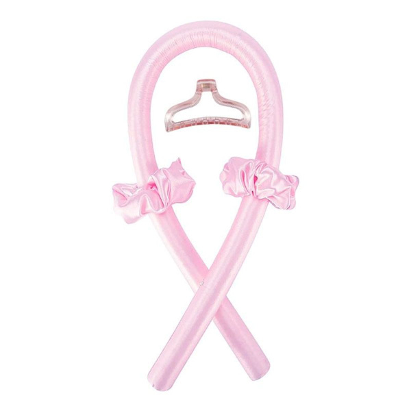 Varmeløse krøller hårkrøller - Silke hårkrøller uden varme (Pink) KLB