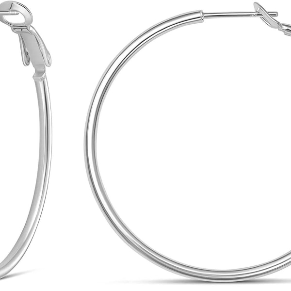 Kollektion Lättviktspaddle Back Hoops gjorda av 925 sterling silver KLB