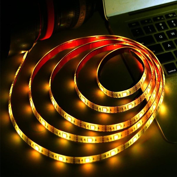 6,56ft Cisea batteridrivna LED-remsor fjärrkontroll 24 knappar DIY inomhus