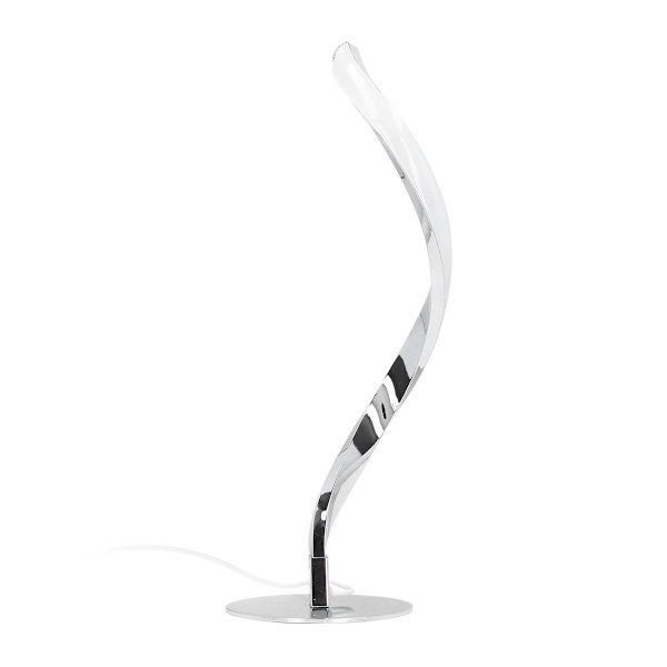 Böjd LED-spiralbordslampa, modern 3000K vitt ljus KLB