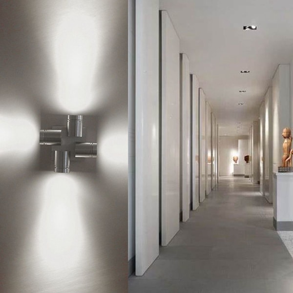 4W 85-265V LED vegglampe, høylys vegglampe for hoteller KLB