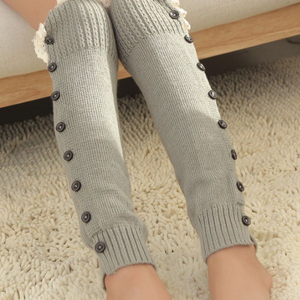 Leg Warmers Kawaii Leg Warmers Y2K Harajuku Leg Warmers for Girls Women Light Gray KLB