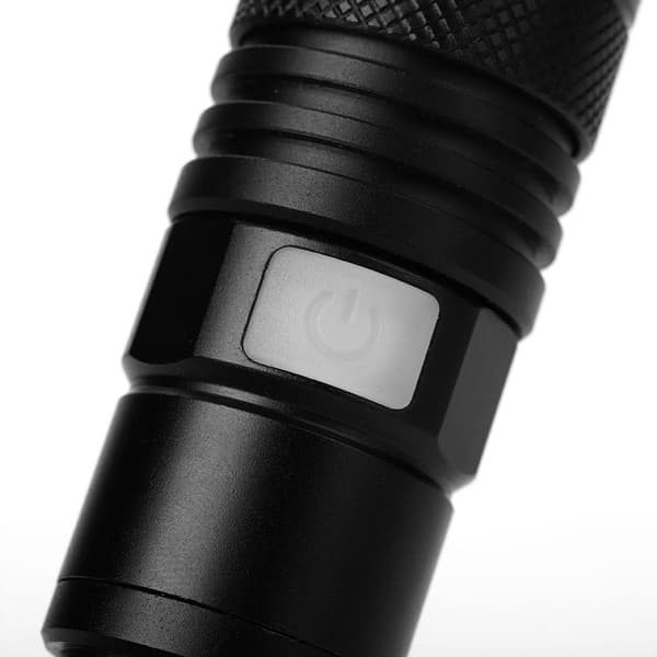 Bærbar Mini LED Lommelygte Genopladelig Zoomable KLB