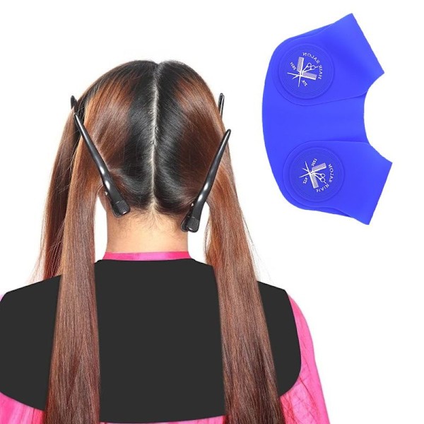Instruktioner för hårklippningsplatta Stylist Hårklippningskrage Blå