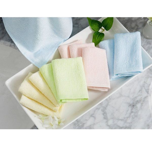 5 Multicolor Fiber Ribbons Små Lommetørklæder Ansigtsvask Husholdning Ingen Fældning Voksne Bløde og Absorberende Børneansigt Håndklæder