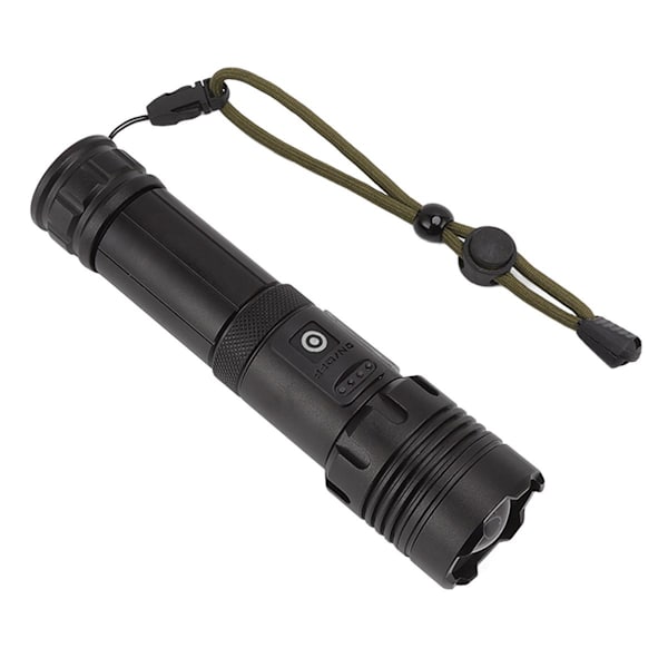 LED-ficklampa, USB-laddningsbar, zoomable effektdisplay KLB