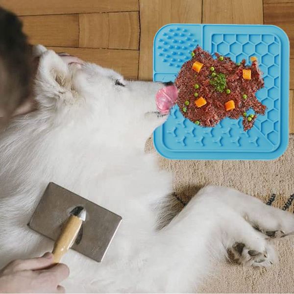 Dog Lick Mat för ångestpatienter, jordnötssmör Slow Feeder, Dog & Style 5 KLB