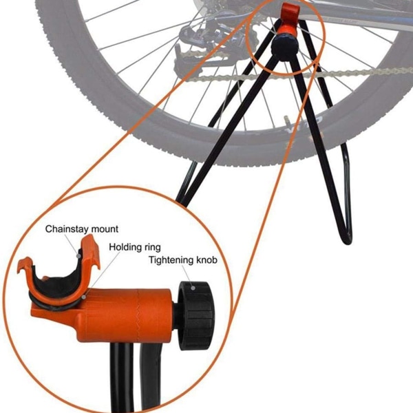 1 stk. cykelstativ højdejusterbart cykelopbevaringsstativ cykelhjulnav display KLB