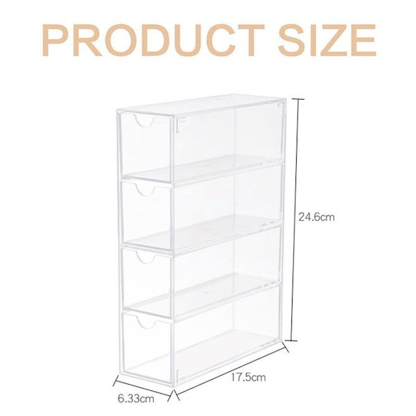 Solbriller arrangør, transparent akryl brilleholder