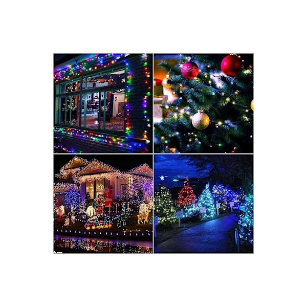 Nätljusgirlang, 192 LED-nätljus 3M X 2M 8 Vattentäta energilägen, Dimbar för sovrum julbröllopsfest hemträdgård, färg KLB