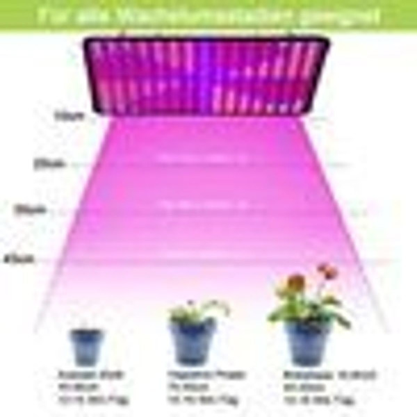 30W 225 LED plantelampe fuldt spektrum plantelys indendørs plantevækstlampe KLB