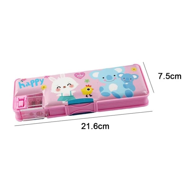 Pennfodral för flickor. Fan Unique Stationery Set Pink Bear KLB