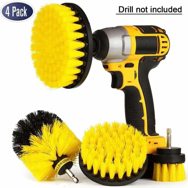 Pcs Drill Brush Attachment - Power Scrubbing til rengøring af badeværelse, KLB