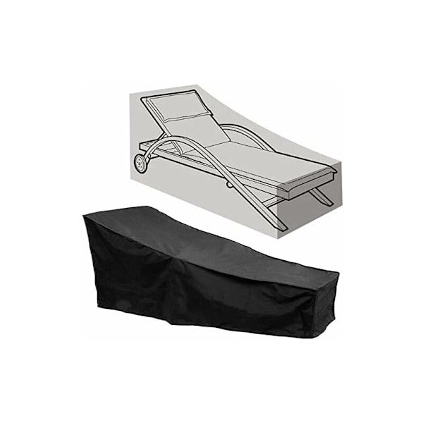 Trädgårdsstolsöverdrag, 210D Vattentät Dammtät Fällbar Stolsöverdrag i Polyester - 210x 75 x 80 CM KLB