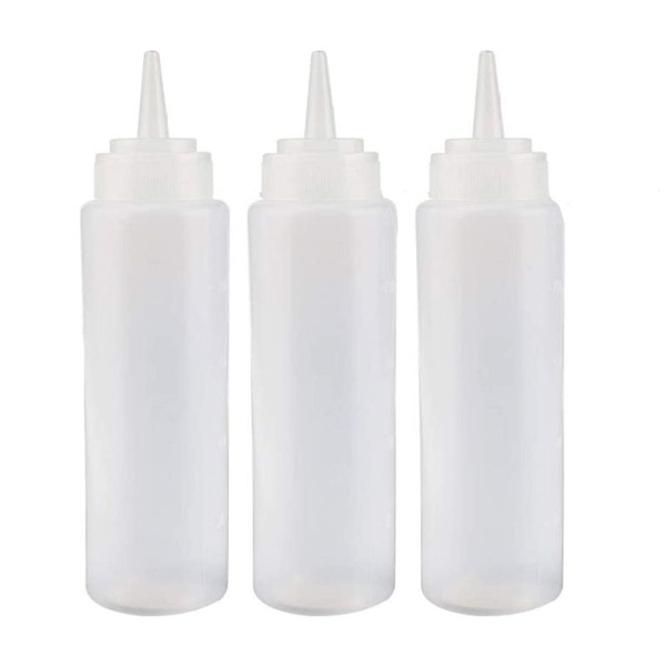 Vegena-puristinpullo muovista, 4 kpl 240 ml muovinen puristinpullo KLB