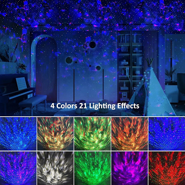 Stjerneprojektor, Galaxy Light Projector med Ocean KLB