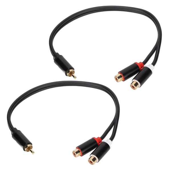 RCA-splitterkabel 1 han til 2 hun stereo guld KLB
