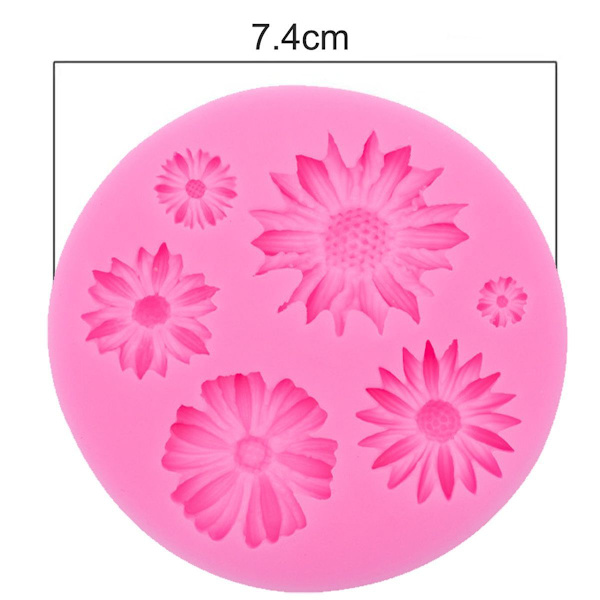 Blomster Silikonformar Fondant Silikonformar Solros Silikonformar