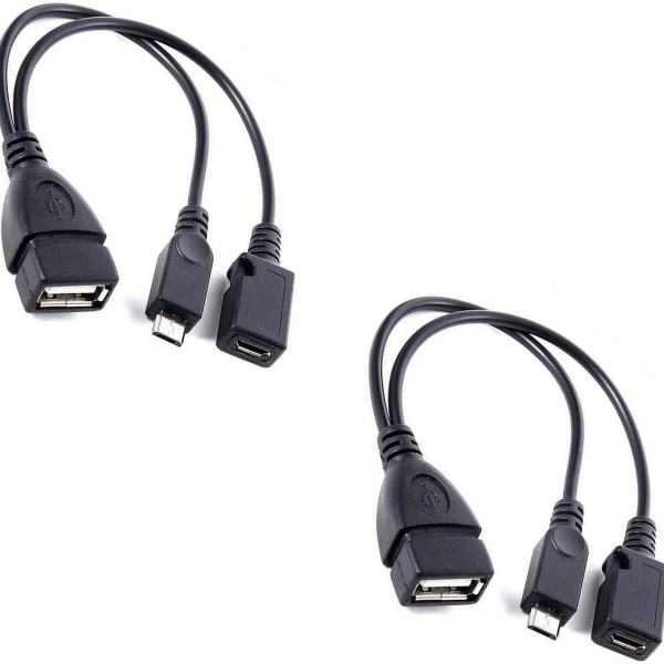 USB portadapter, OTG-kabel och Power HOST-driven Tablet PC 2-pack