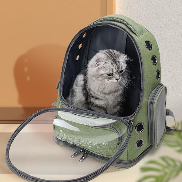 Udvidelig katte rygsæk, hunderygsæk til katte og små hunde,