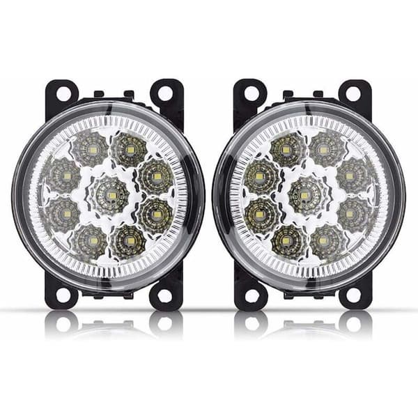 Päiväajovalot, 9 LED auton pyöreät sumuvalot