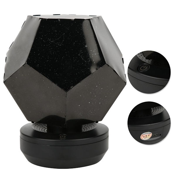 LED-stjernelys nattlampe USB-projektorlys gave til KLB