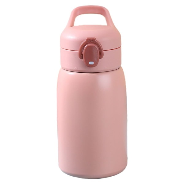 Muodikas eristetty pullo kontrastivärinen kannettava pommin kansi olki vaaleanpunainen KLB