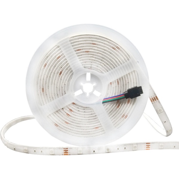 RGB LED-stripe, 10M, 300 LED-er, kontrollert av med 24-tasters WIFI-kontroller og selvklebende lysstripe for fest, hjem KLB