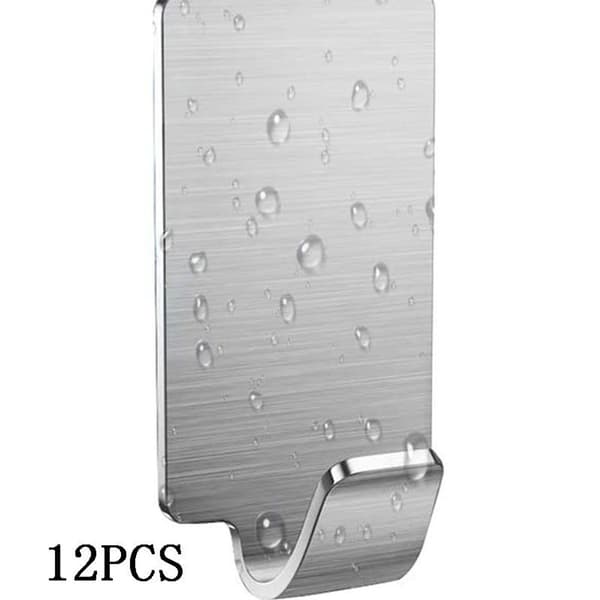 Rustfrit selvklæbende krog, håndklædekrog, tøj krog, vægkrog, klæbende krog KLB