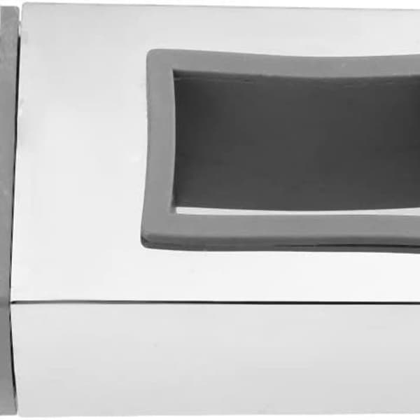 Glidande duschhållare för skena, 18x30 mm, rektangulär, krom ABS handduschhållare för