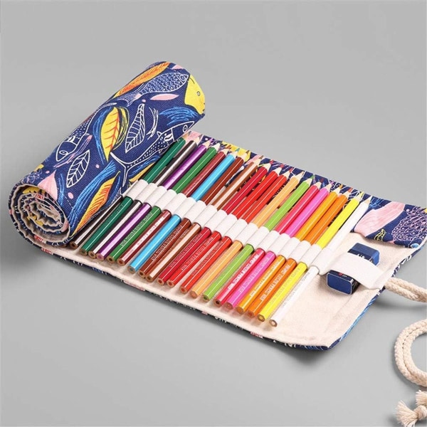 36/48/72 compartments colored pencil winding pencils roll holder 36 compartments KLB