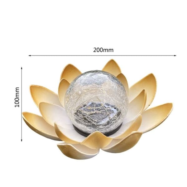 Lotus solcellsbelysning för utomhusbruk, trädgårdsdekoration