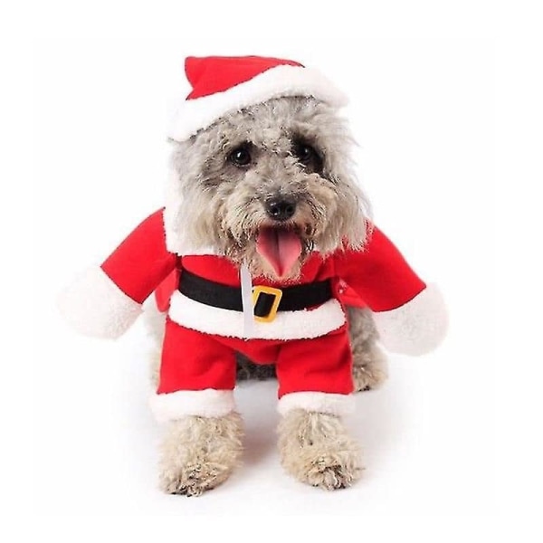 Puppy Dog Cat Joulupukki Santa Claus Viitta Takki Puku Jouluasu S