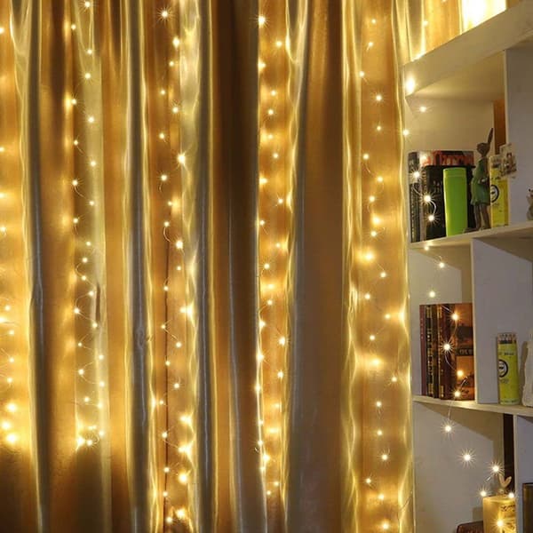 3x2m 200LED USB fjernkontroll kobbertråd fe lys 8 moduser KLB