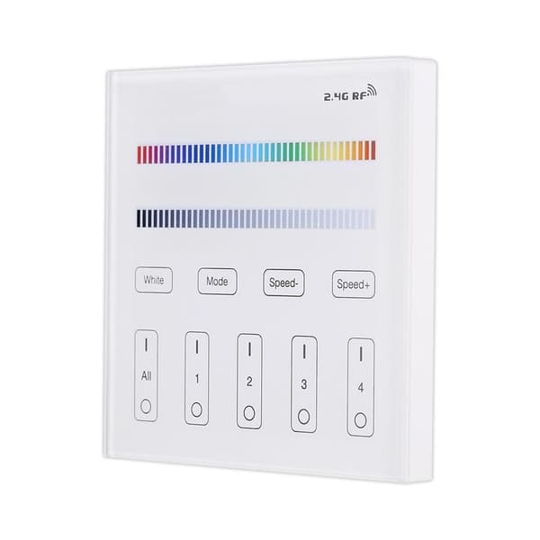 Milight 2.4G trådløs 4 zone RGB smart panel LED lys KLB