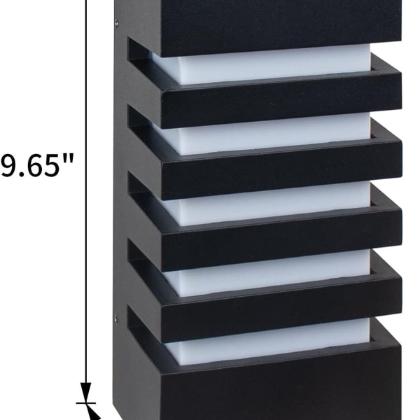 Utomhusvägglampa 12W LED Modern Vägglampa Utomhuslampa KLB